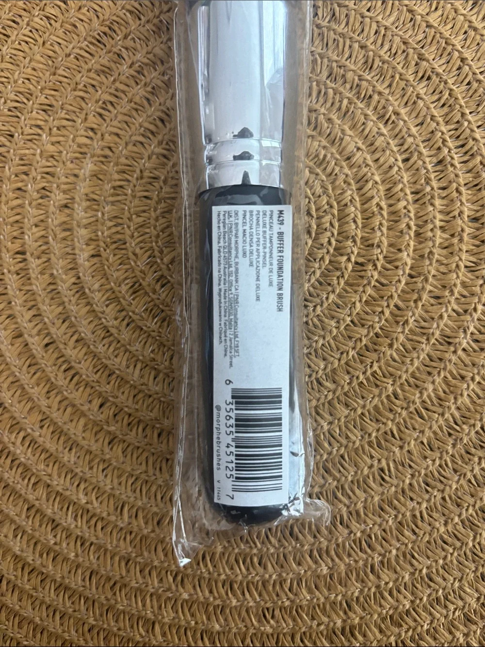 Morphe Black Round Buffer foundation Brush NEVER USED